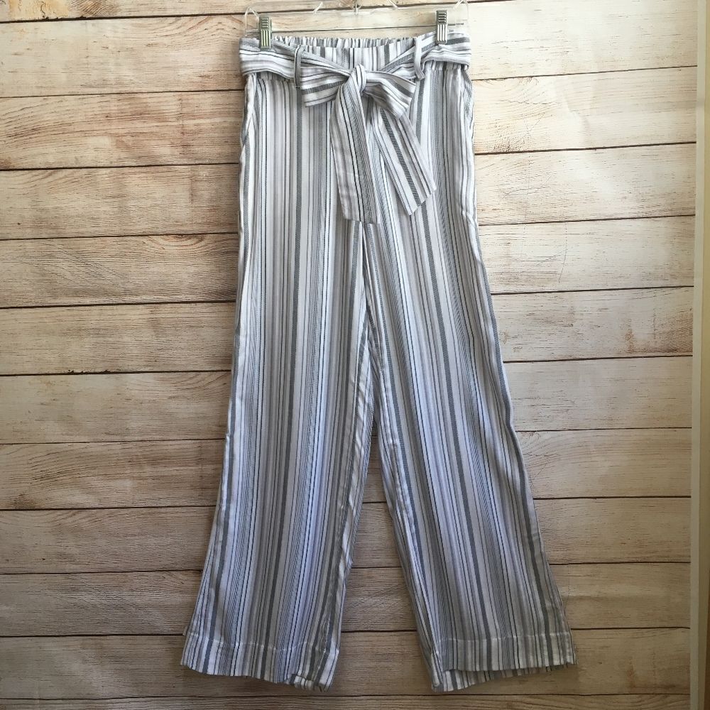 BANANA REPUBLIC WIDE LEG PANTS WITH TIE WAIST